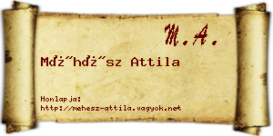 Méhész Attila névjegykártya