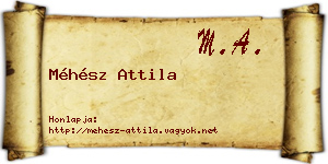 Méhész Attila névjegykártya